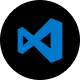 Logo del editor de codigo Visual Studi Code